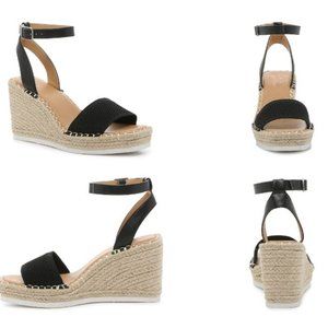 BRAND NEW in BOX - Crown Vintage Kannia Espadrille Wedge Sandal - size 8 - bla…